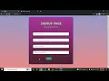 Signup page in angular using bootstrap