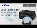 Load Paper in the Multi purpose Tray MP Tray Brother Global Support