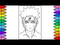 Coloring Naruto Superhero Coloring Pages Markers
