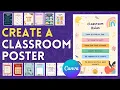 Create Classroom Posters in Minutes with canva