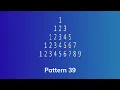 Python Pattern 39 Python Programming