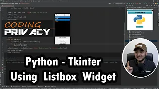 17 Listbox widget in Tkinter Python