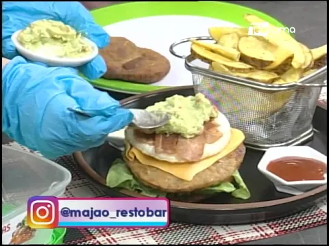 Preparación hamburguesas de verde