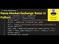 Parse Market Exchange Rates In Python