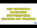 ngx-bootstrap datepicker withTimepicker bsconfig not working