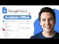 How to Make Google Docs Available Offline 2026 Latest Method
