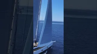 For the trials of the first hybrid Swan yacht, the 88 called Dreamcatcher, Toby Hodges attended.