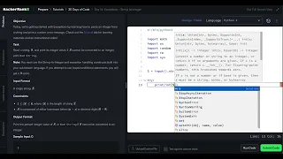 HackerRank Python 30 Days of Code - Day 16 Exceptions