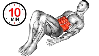 10 Minute Ab Workout تمرن عضلات البطن في المنزل 