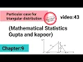 Particular case of triangular distribution important remark for iss exam ISS study