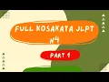 Full JLPT N4 Vocabulary Part 1 #jlptn4