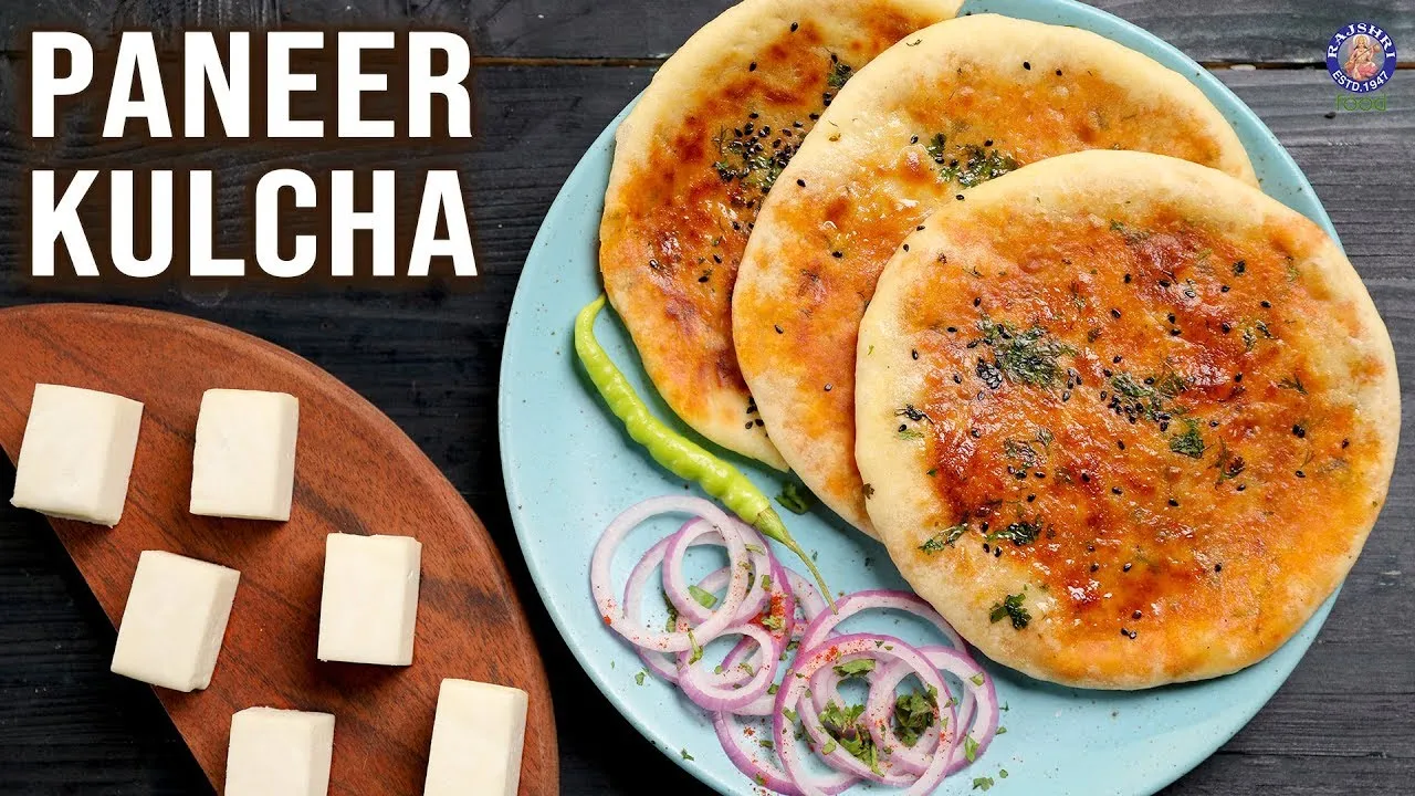 Paneer Kulcha on Tawa   No Yeast   Paneer Stuffed Kulcha Recipe   Indian Lunch & Breakfast Ideas