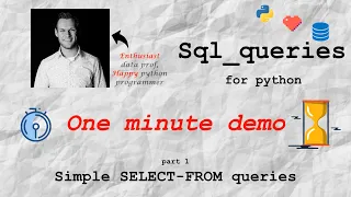 Getting started with sql - queries for Python