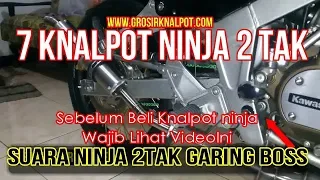 knalpot ninja 2 tak - knalpot ninja 2 tak paling garing - kawasaki ninja 2tak 150cc grosir knalpot