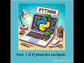 Python Tutorial Episode Python Lists methods Part-3 remove and pop methods