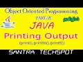 JAVA Beginners Tutorial in Tamil Printing Output print println printf in Java