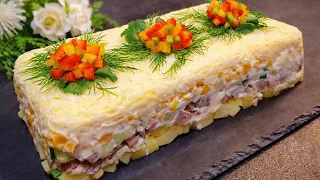 ОСОН ВА МАЗАЛИ ГУШТЛИ САЛАТ! Такое Салат съедят за минуту, очень вкусный и простой в приготовлении