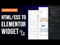 Convert any into an Elementor Widget - Full Tutorial in Urdu Hindi