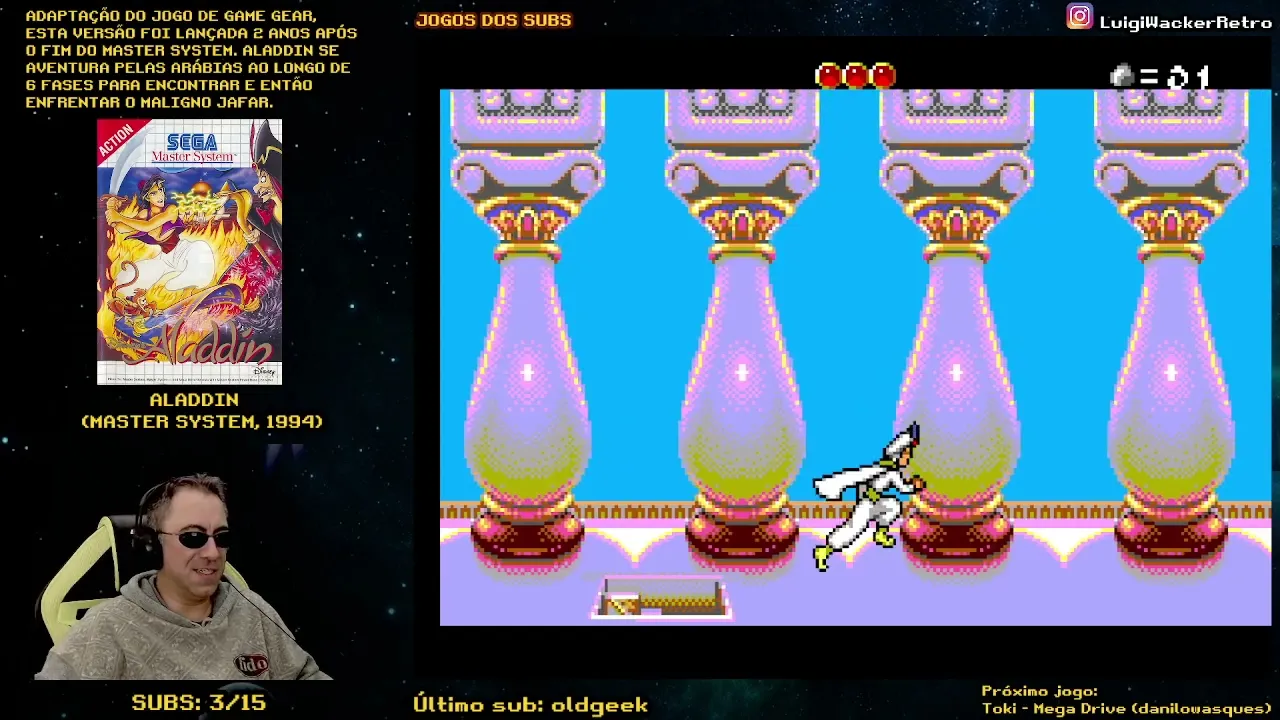 Aladdin (Master System) - Fazendo Final (Jogos dos Subs)