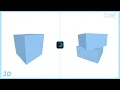 3D split cube Alight Motion tutorial