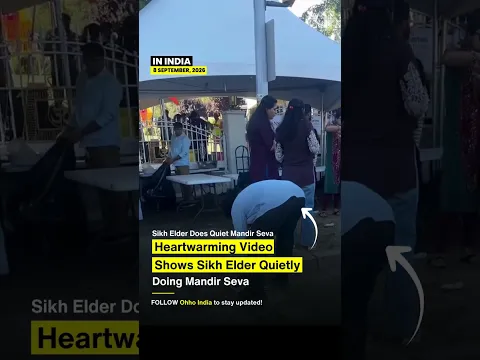 Sikh Elder Quietly Doing Mandir Seva Wins Internet Hearts! 🙏❤️ #shorts #youtubeshorts