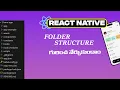 React Native app folder structure Extension Explained TELUGU Android App Development