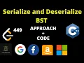 Serialize and Deserialize BST Leetcode Leetcode 449 Leetcode October Challenge