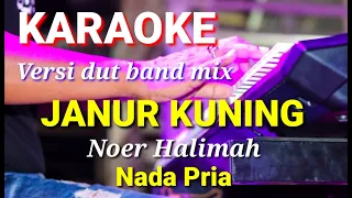 Download JANUR KUNING - Noer Halimah | Karaoke dut band mix nada pria | Lirik MP3