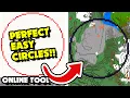 How to Make a CIRCLE in Minecraft Circle Generator ONLINE TOOL Makes This Very Easy Java Bedrock