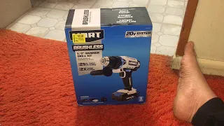 Walmart Clearance Hart Hammer Drill kit 2 0ah battery HP 25B