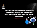 Build a Java Web App Using Servlets JDBC CRUD Operations