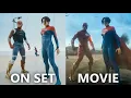 Making of The Flash 2023 - Behind the Scenes vs Actual Movie Scenes Side-by-Side Comparison