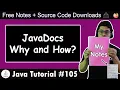 Generating our own JavaDocs for our Package