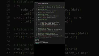 Calculating Statistics with Python 3