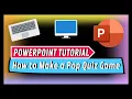 How to Make a Pop Quiz Game - PowerPoint Tutorial