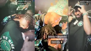 davido surprises his new signees artise morravey u0026 logos olori with 30bg chain