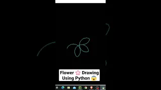 Flower Drawing using Python coding Python Tutorial