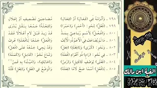 ألفية ابن مالك جمع التكسير بصوت نبيل جواس 