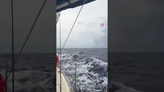 SQUALLS! In the middle of the ocean #sailing