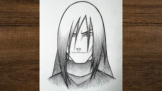 Oruchimaru drawing from Naruto / anime drawing / Easy drawing 