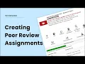 How to set up peer review assignments Perusall instructors