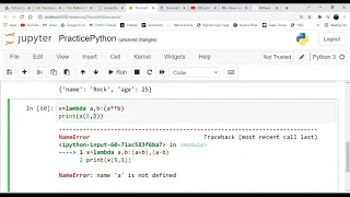 Lambda function Recursion in Python