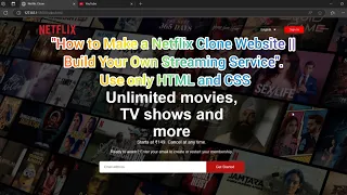 How to Make a Netflix Clone Website Build Your Own Streaming Service Use only HTML and CSS