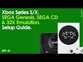 Xbox Series PicoDrive RetroArch Core Genesis SEGA CD 32X Emulation Setup How To Guide
