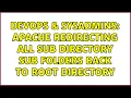 DevOps SysAdmins Apache Redirecting All Sub directory Sub Folders Back to Root Directory