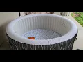 SaluSpa Hollywood AirJet Inflatable Hot Tub Spa with LED Lights 4-6 Person