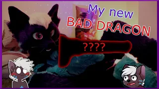 Unboxing my new BAD DRAGON april fools toy in Fursuit