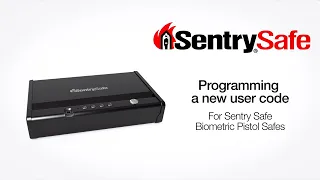 Sentry Safe Pistol Safe - How to Program a New User Code