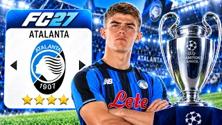 RICOSTRUISCO L'ATALANTA fino ALLA VITTORIA della CHAMPIONS LEAGUE su FC27!