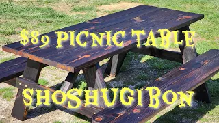 Part 2 89 Lowes picnic table shoshugibon finished product how long will it last